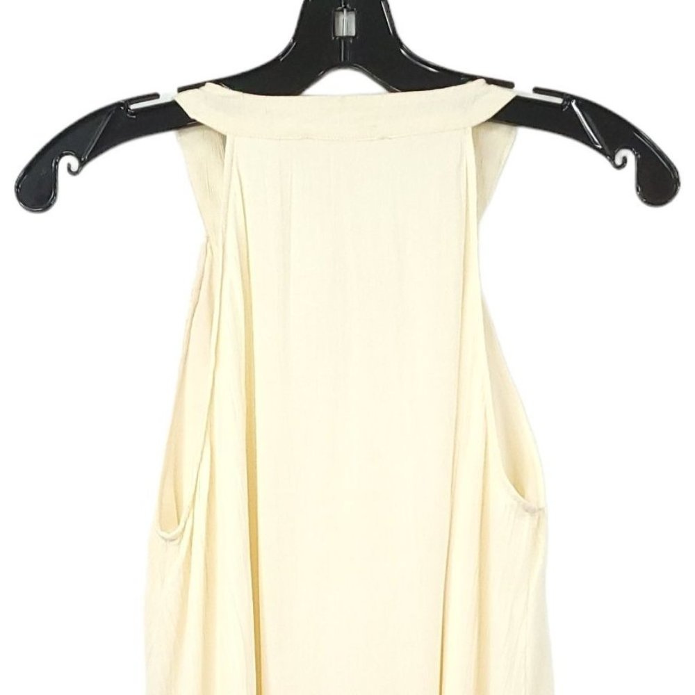 Altard State Lace MIni Dress Womens Size S Lined Sleeveless Fringe Boho Cream - Picture 13 of 14